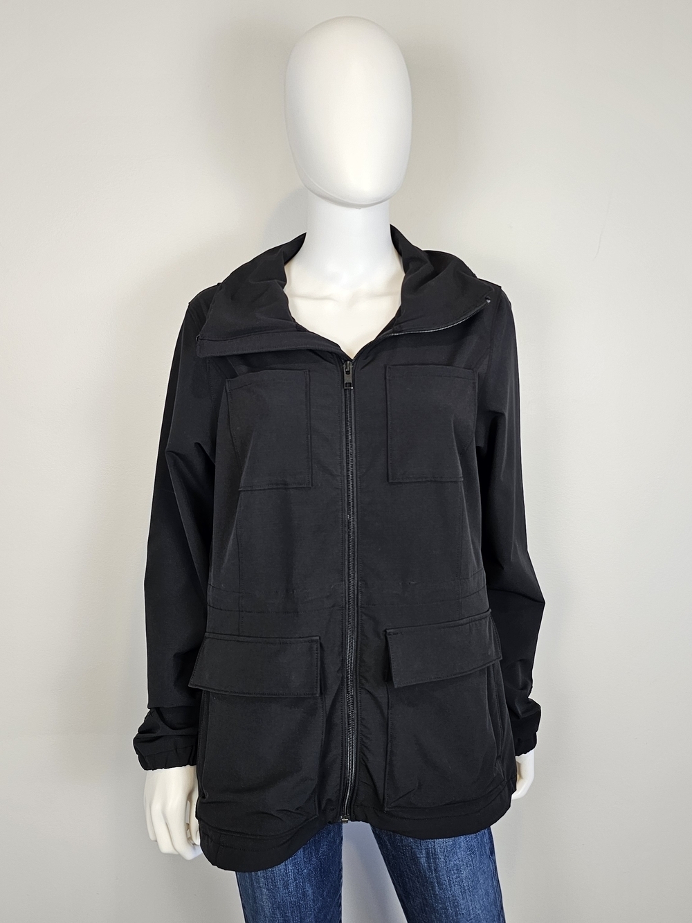 The North Face Black Apex Utility Hooded Zip Jacket Sz M